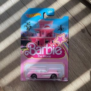 💕Hotwheels Barbie Car💕 Die-Cast Pink Corvette Barbie The Movie